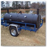 8' x 30" Charcoal wood smoker